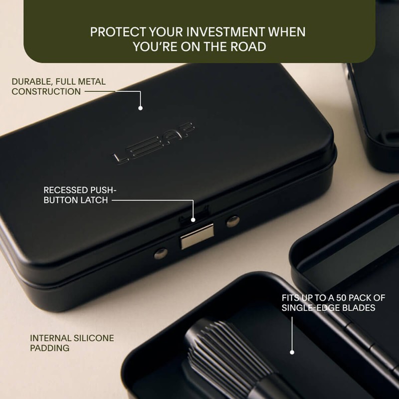 Leaf Shave Single Edge Travel Case, 1 Case