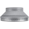 VezoWorks 12" to 8" Inch Duct Pipe Adapter - Galvanized