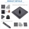 All Metal Shower Faucet Set, Dual Square Shower Head System