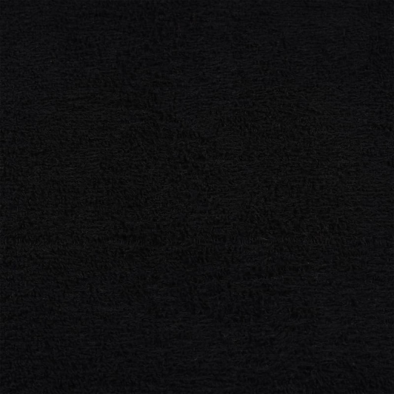 vidaXL Flannel Set of 4 Black 30 x 30 cm