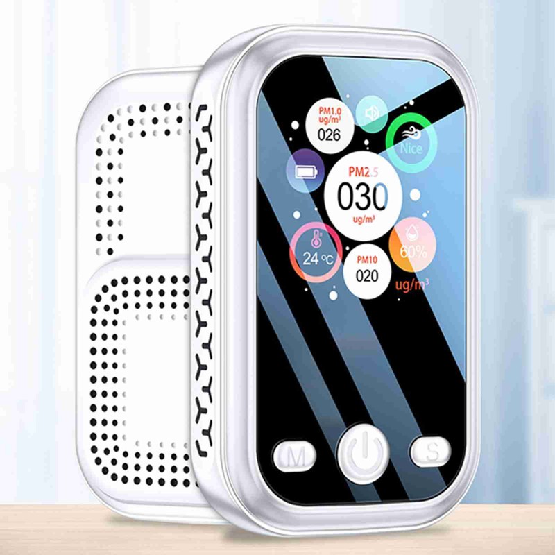 Air Quality Detector High Accuracy 1.9in Color Screen Portable Indoor