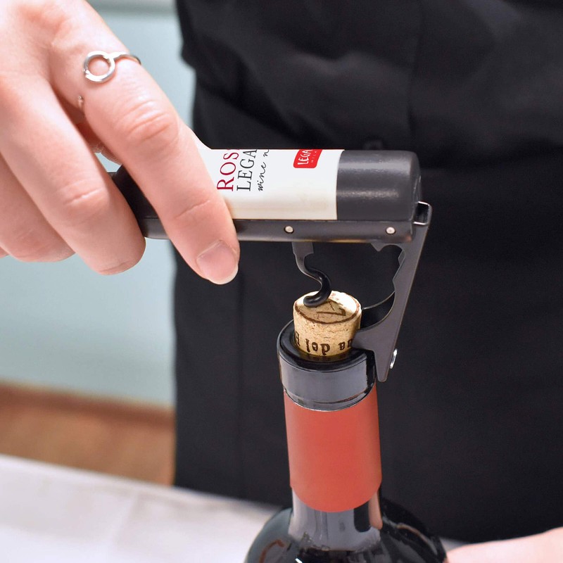 Legami BOP0001 Bottle Opener and Corkscrew 2-in-1 Metal/Plastic
