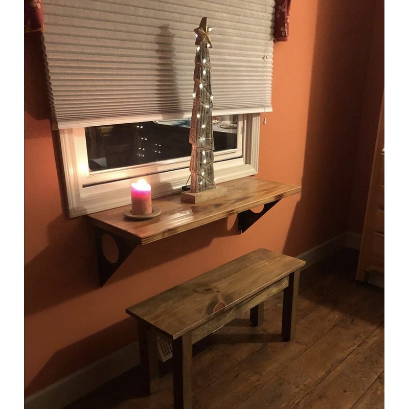 FOF FRIEND OF FAMILY Industrial Rustic Wall-Mounted Table, Dining Table