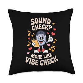 Sound Check? Vibe Check Voice Actor Studio Humor Throw Pillow