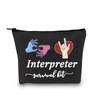 Interpreter Zipper Pouch Interpreter Survival Kit Gift Makeup Bag for