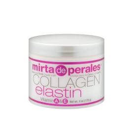 Mirta De Perales 4 Ounce Anti Aging Skin Moisturizer Cream with Collagen and Elastin for Firmness