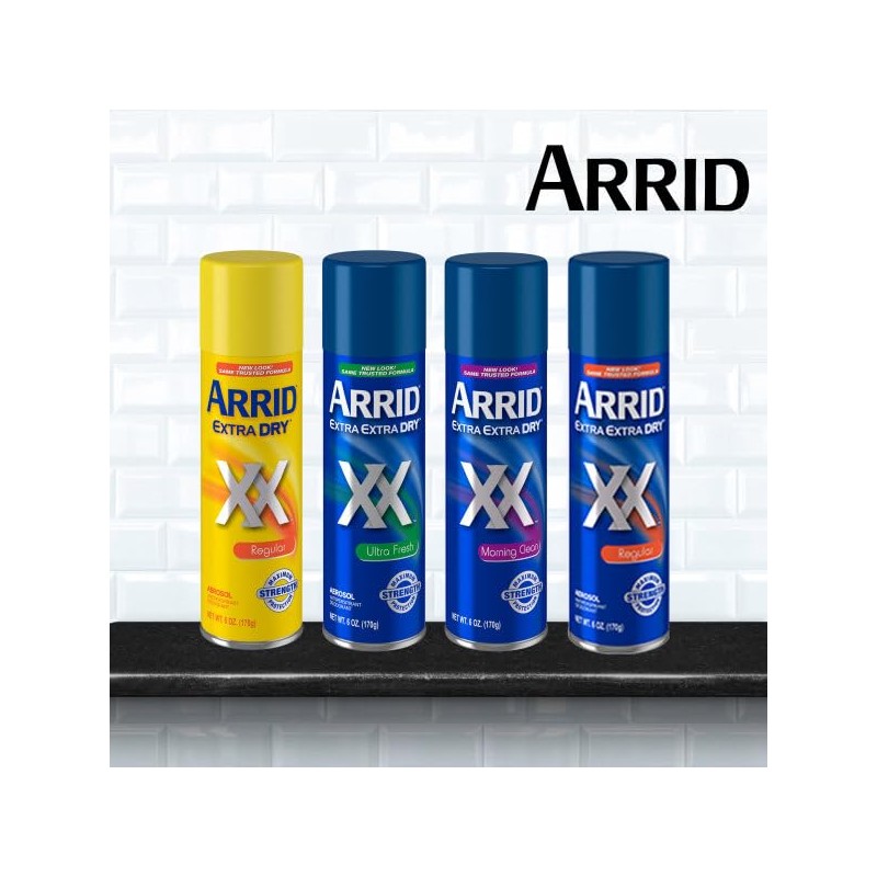 ARRID XX Anti-Perspirant Deodorant Spray Regular 4 oz (Pack of