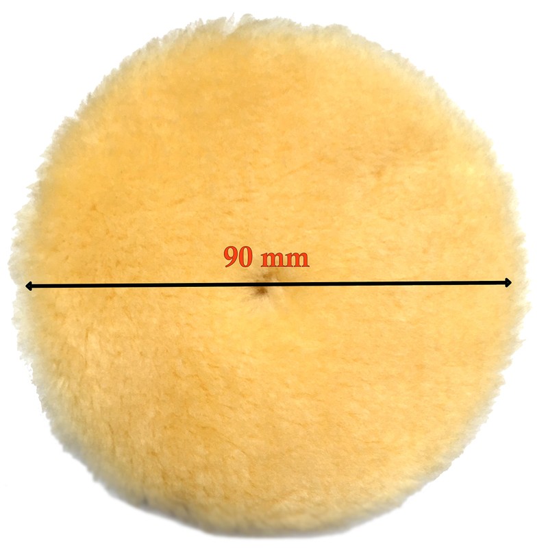 Rupes Wool Yellow Medium Pad (90mm)