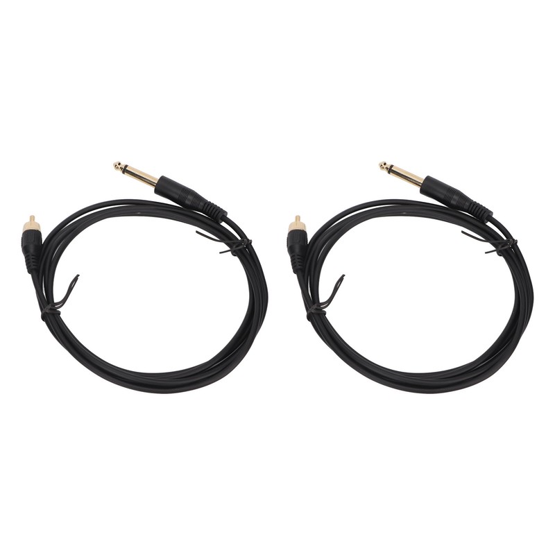 2pcs 5.9ft Tattoo Clip Cords RAC Interface Professional Copper Silicone