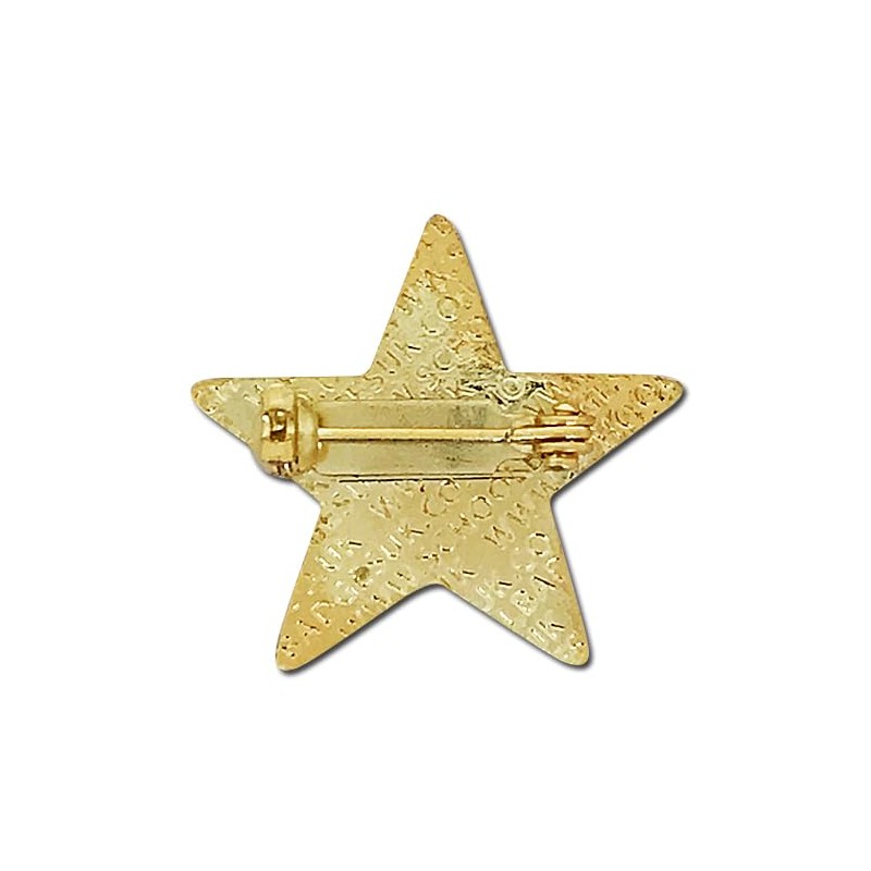 Glitter Star Badge Lapel Pin 10 Pack (Pink)