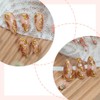24 Pcs Spring Press on Nails Short Almond,YIHONGYAN 3D Rose
