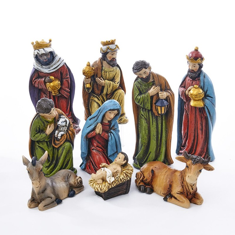 Kurt S. Adler 4 to 5-Inch Resin Table Piece Nativity,