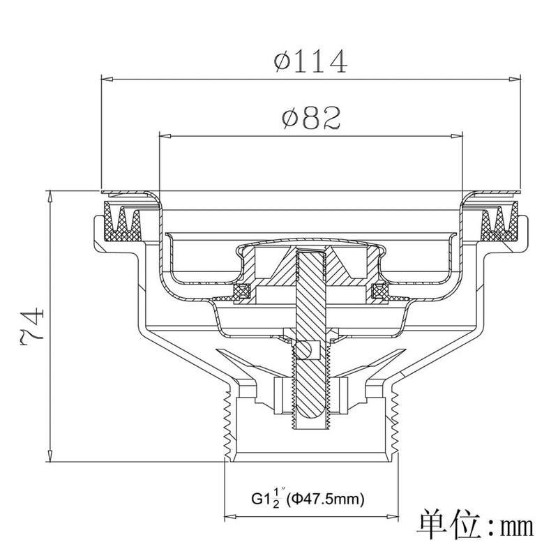 Talea Kitchen Sink Strainer 114mm Brushed Gold Drain System Basket