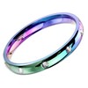 Fantasy Forge Jewelry Rainbow Eternity Anniversary Ring Womens Stainless Steel