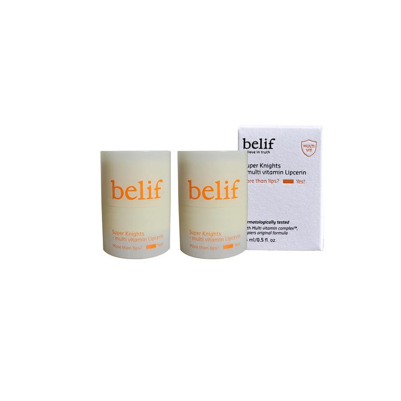 Belif 빌리프 슈퍼나이츠 멀티 비타민 립세린 15ml 2개 세트 Belif