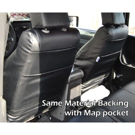 IGGEE, INC. FOR 2007-2010 JEEP WRANGLER JK 2DOORS CUSTOM FIT 2 FRONT SEAT COVERS GREY