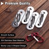 SPEEDWOX Set of 4 Stainless Steel Ceiling Hooks Pad Eye