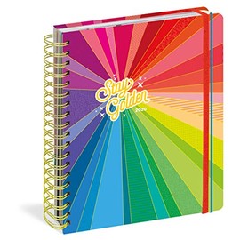 Stay Golden 17-Month Large Planner with 1000+ Stickers 2019-2020 (Pipsticks+Workman)