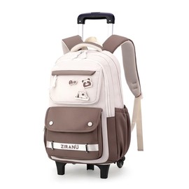 EKUIZAI Trolley Backpack for Girls Middle Kids School Bags with Wheels Rolling School Bags for Teen Girls