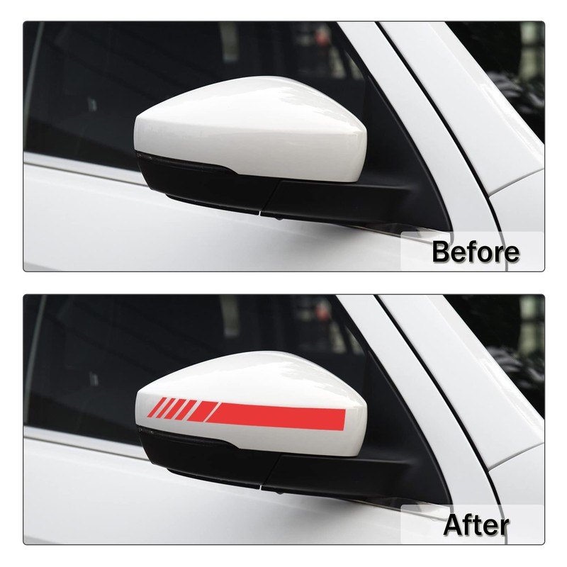 SINGARO Car Rear View Mirror Stickers Decor Car Body Sticker