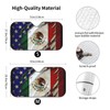 Mexican Mexico American Flag Windshield Sun Shade Front Protector Folding