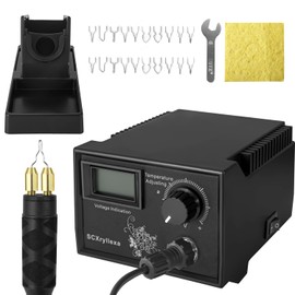 Wood Burning Kit,one Pyrography Pen Wood Burning Tool with Adjustable Temperature Control,Wood Burner with 20 Wire Nibs Tips for Adults Beginners Craft.Suitable for Pyrography, Leather Burning Kit