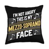Mezzo Soprano Singer Vocal Vocalist Voice Singing Choir Throw Pillow