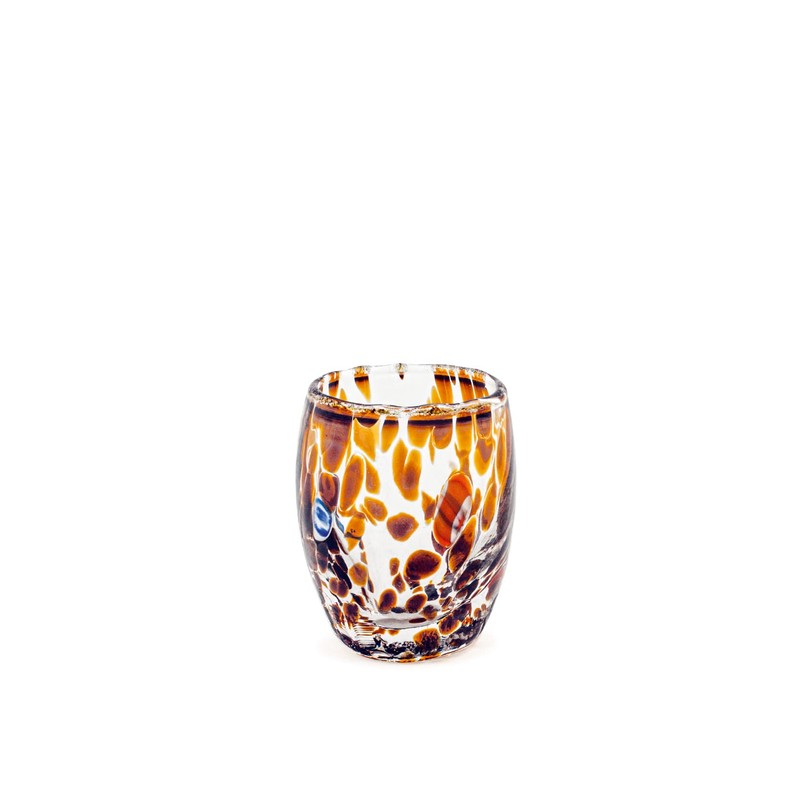 H&h Set of 6 Bicchieri Veneziano in vetro decorato multicoloured