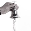 Nautical Wall Hanging Ship Bell 4", Silver Chrome