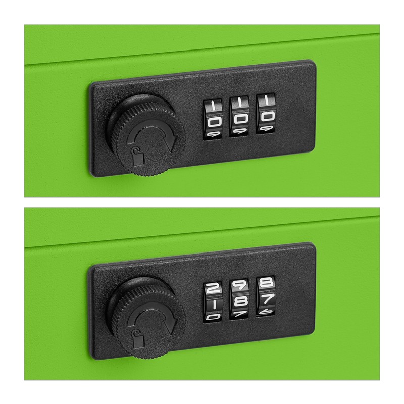 Relaxdays Cash Box, Coin Counter Tray Combination Lock Change &