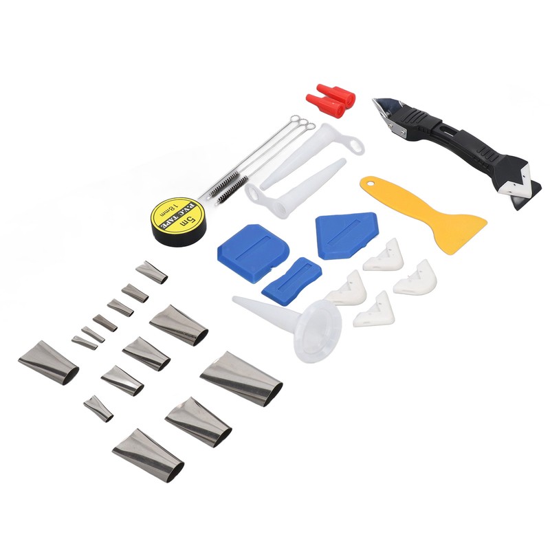 Caulking Finishing Tool Kit Stainless Steel Silicone Sealant Caulk Grout