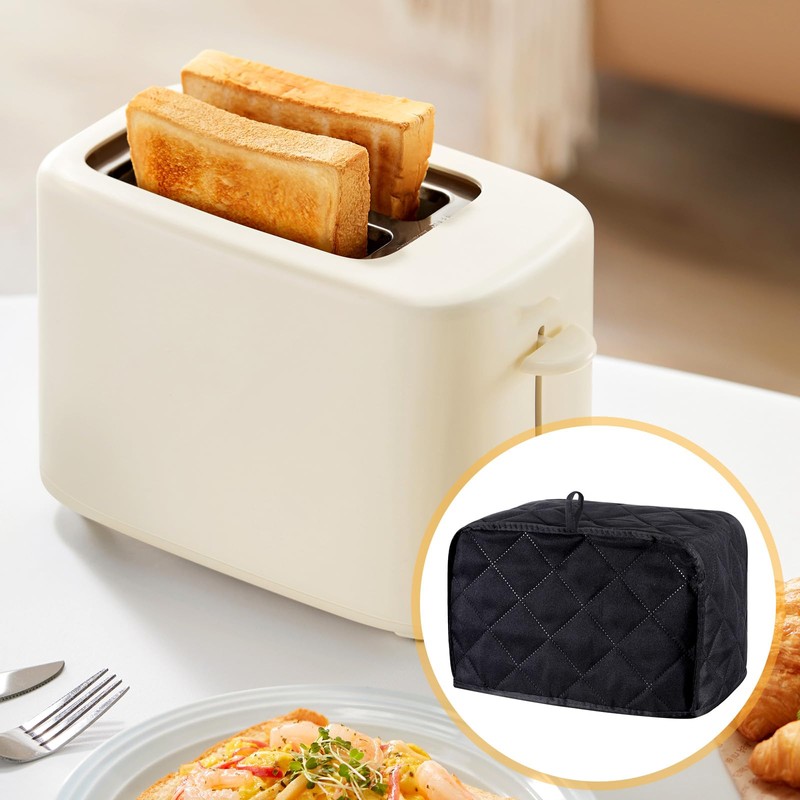 Toaster Cover 2 Slice, Polyester Fabric Quilted 11.81x7.5x7.9in Universal Size