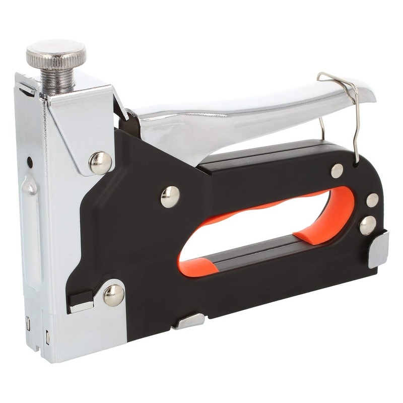 com-four® Hand Stapler with Accessories, Powerful Tool Stapler with Adjustable