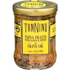 Tonnino Tuna Fillets - Lemon and Pepper, Olive Oil - Case of 6 - 6.7 Ounce ., United States, 6 Count