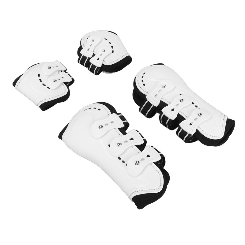 Horse Tendon Boots Shock Absorbing Adjustable Horse Front Hind Boots