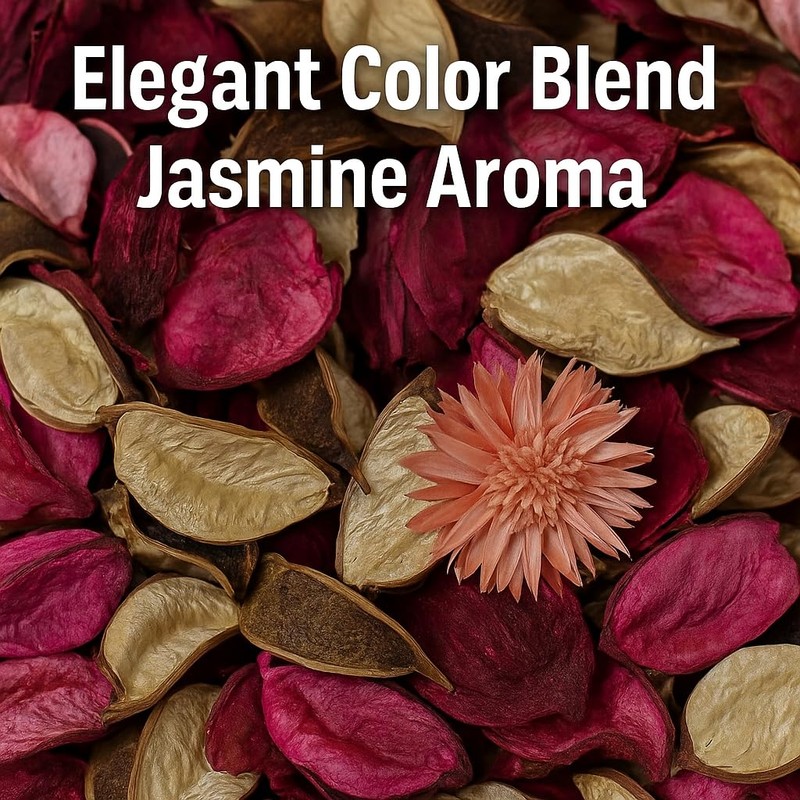 Jasmine Scented Potpourri – 2 Large Bags (8.4 oz Total)