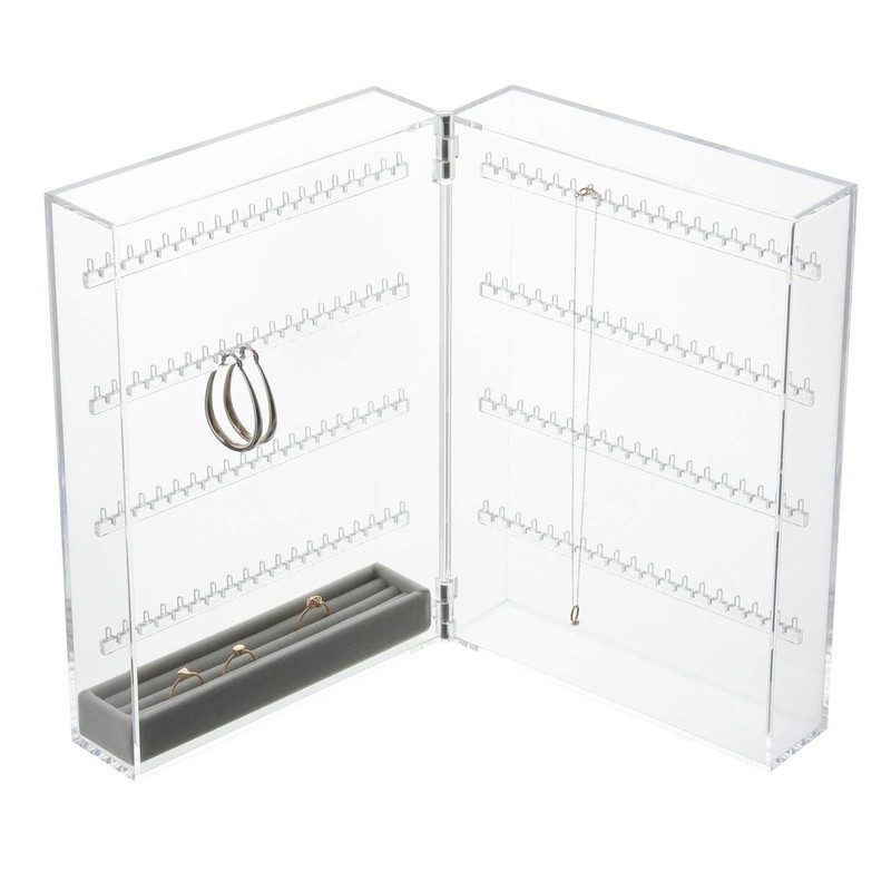 MUJI 38671480 Acrylic Necklace, Pierced Case, Open Type, Approx. Width