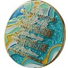 1 Month AA Medallion Elegant Marble Caribbean Aqua Glitter 30