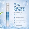 Caffeine Eye Serum with 360° Cooling Roller, Under Eye Serum