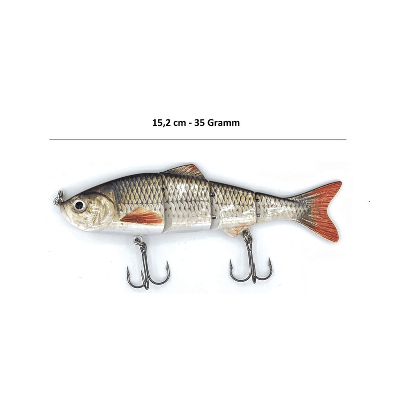 SIMSA-Expert Shed Wobbler Swimbait Artificial Bait (15 cm, 35 g)