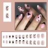 24 Pcs Pink Press on Nails Short Oval Almond -