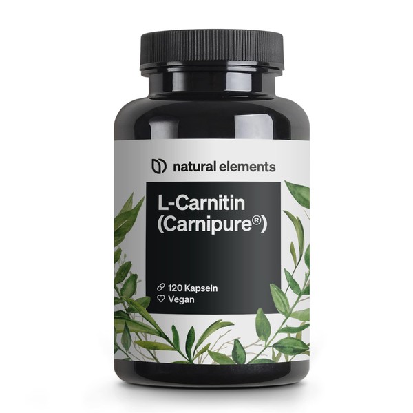 L-Carnitine 3000 - 120 Capsules - Premium Raw Material: Carnipure® by Lonza - Laboratory Tested, High Dose, Vegan & Made in Germany.