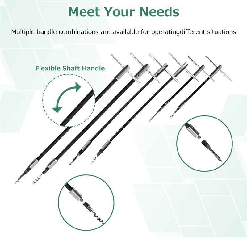 Alikali 23PCS Packing Extractor Set,Portable Steel Alloy Packing Puller Tool