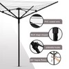 Yuxitia Umbrella Clothesline Outdoor,165 Feet Heavy Duty Outdoor Clothesline for