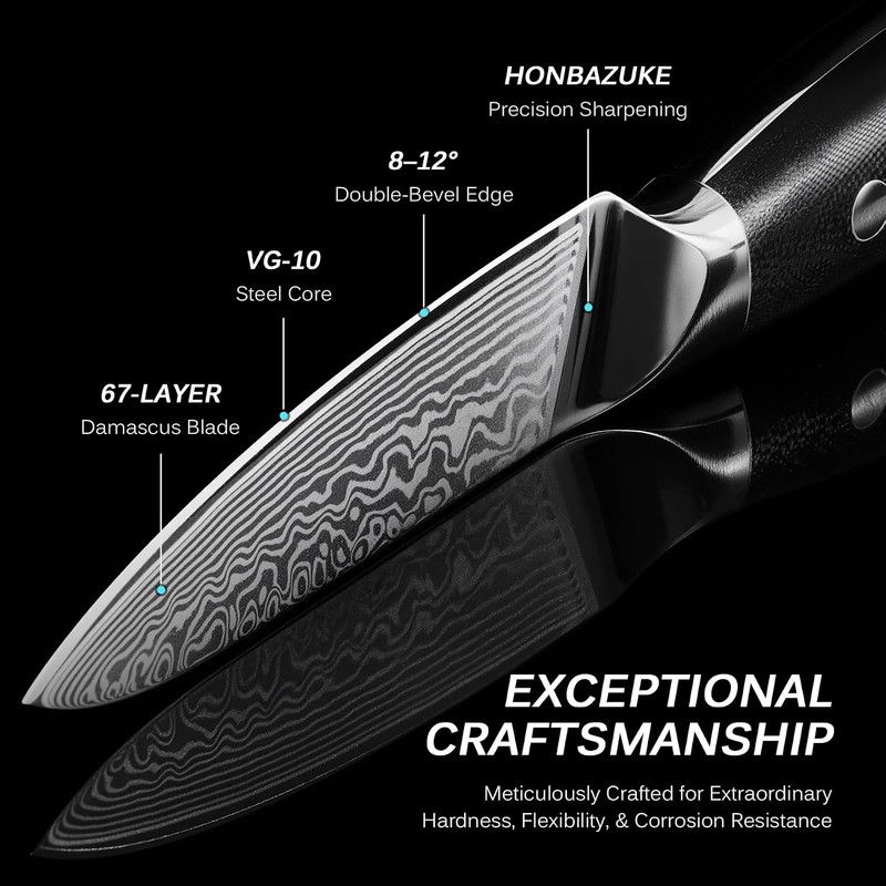 KYOKU Paring Knife - 3.5" - Shogun Series - Japanese