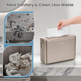 Countertop Paper Towel Dispenser Universal Fit for Multifold, Z-Fold Trifold Hand Towels, Commercial Napkin Dispenser for Bathroom Home Kitchen Toilet ABS Paper Towel Holder, Champagne Gold