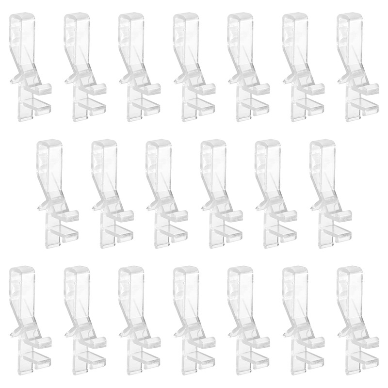 Waziaqoc 20PCS Hidden Valance Clips for 2 Inch Valance Channel,