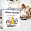 LVQHI Funny Dog Wood Sign, The Best Therapist has Fur