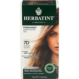 Pack of 1 x Herbatint Permanent Herbal Haircolour Gel 7D Golden Blonde - 135 ml