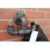 Industrial Pipe Hooks - Black pipe coat hook, towel hook,